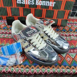 Wales Bonner x Samba ‘Silver Metallic Gum’ 2023 Adidas Sneakers